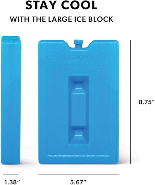 Igloo Maxcold Ice Block - Durable Insulation for Long-Lasting Cold Retention | 12" x 6" Size