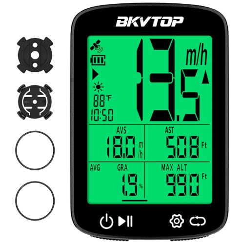Wireless GPS Bike Computer with Standard Mount - 2.4" Screen, IPX7, 28H Battery Life