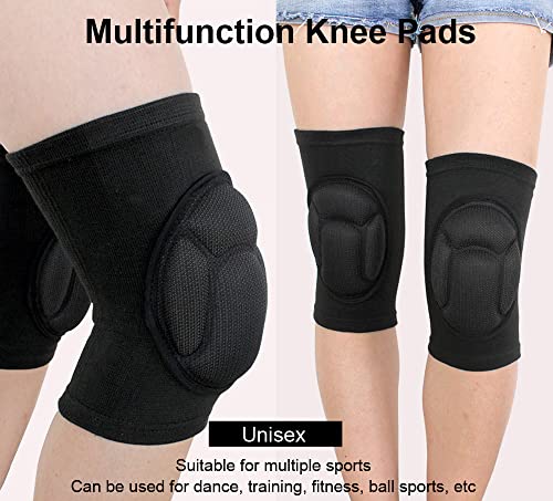 Soft Knee Pads for Work, Volleyball & Basketball - Small, Black