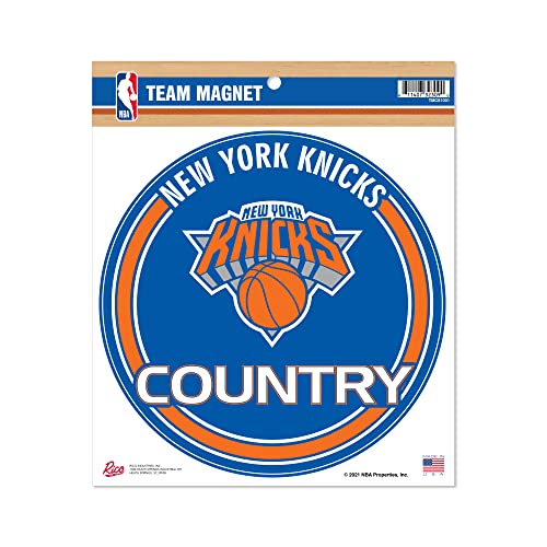 New York Knicks 8" Round Basketball Magnet - Vibrant Sports Decor