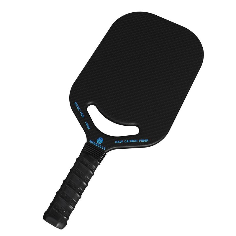 MMGBULLS Boost PRO Pickleball Paddle, 3K Raw Carbon Fiber, Foam Injected Walls, 14MM Polypropylene Honeycomb Core with Air Throat, Cushion Comfort Grip