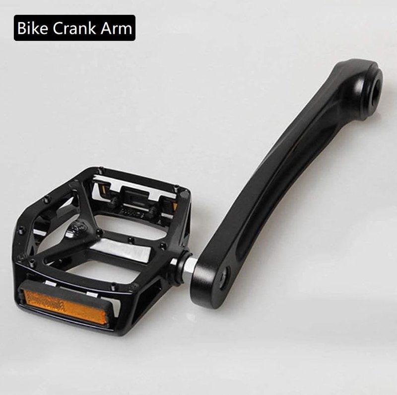 Respicefinem Crank Arm Left Bike Aluminum Alloy Single Chain 170mm Arm Replacement for Mountain Bike Road Bike Repair Replacement Accessory Compatible with Multiple Bike Model