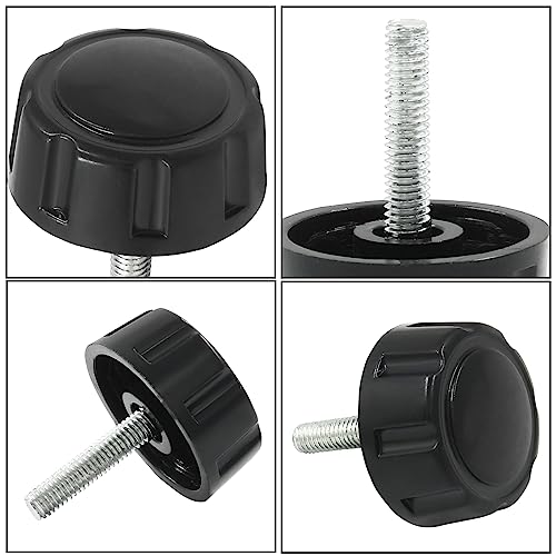 Fishing Reel Handle Screw Caps - 5 Pcs Black Replacement Knobs