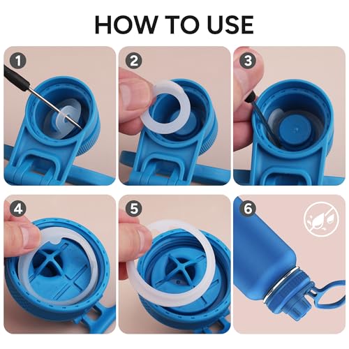Replacement Silicone Gaskets for Takeya Actives Water Bottles