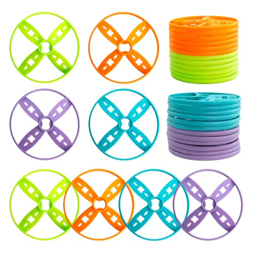 Kids Outdoor Flying Disc Set - 24 Pack for Ages 4-8, Safe & Durable Toys