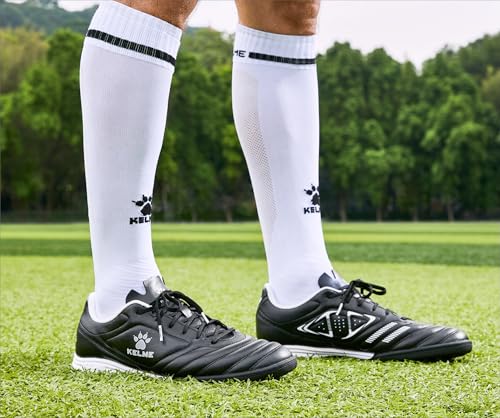 KELME Turf Soccer Shoes Men Women Futsal Indoor Cleats Black 8.5
