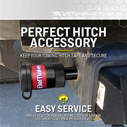 Elemake TAL003 Heavy Duty Trailer Hitch Pin Lock 5/8" Brass Core 3-1/2" Length for Class III-V Towing