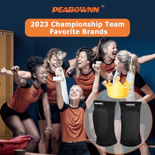Youth Volleyball Elbow Pads - Medium Black Breathable Padding