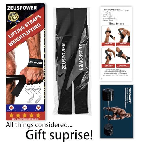 Silicone Lifting Straps - 24-Inch Weightlifting Straps - Black
