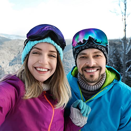 Ski Goggle Covers - 2 Pack Microfiber Protectors - Classic