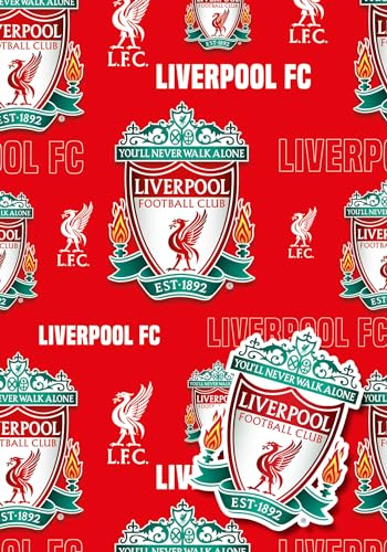 Liverpool FC Wrapping Paper Pack - 2 Sheets & 2 Tags