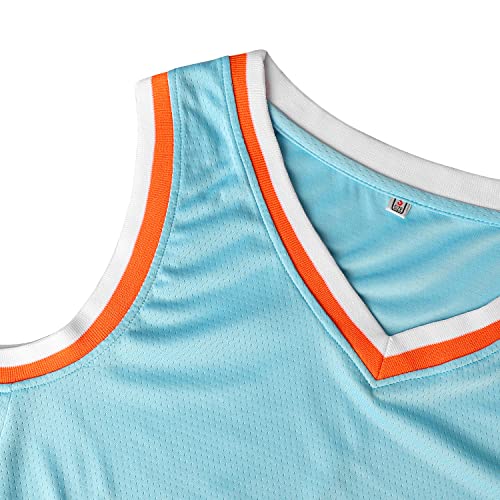 Men's Reversible Basketball Jersey - Light Blue, S-3XL