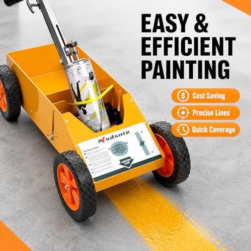 2-in-1 Parking Lot Line Striper & Paint Wand - 12-Can Capacity