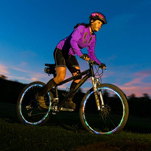 Waybelive LED Bike Wheel & Frame Lights Tube Version Waterproof for Night Cycling