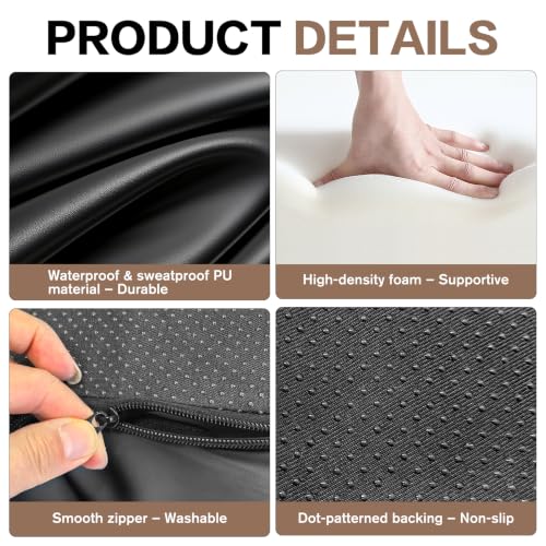 Yoga Wedge Cushion with Neck Support - 13.5° Incline for Exercises