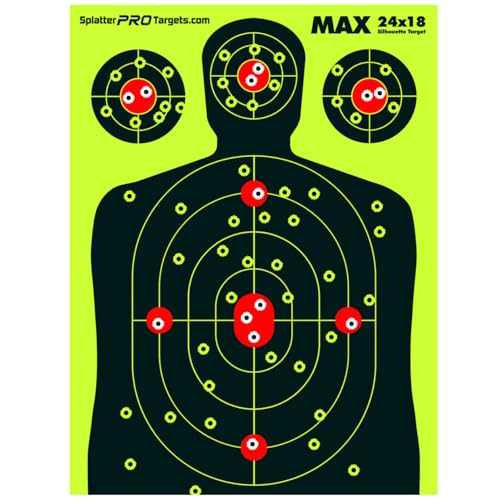 Extra Large Splatter Targets - High Visibility Yellow & White - 10 Pack
