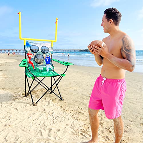 XXL Giant Football Toss Game & Tailgating Chair Combo - 8’ Tall