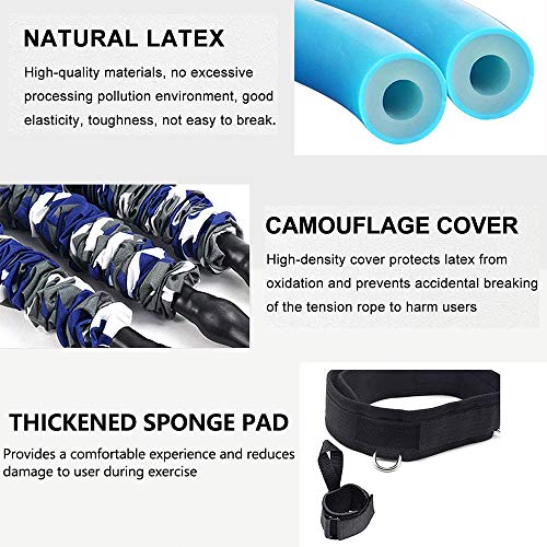 Blue-150lbs Boxing Resistance Bands Set for Speed & Power Training