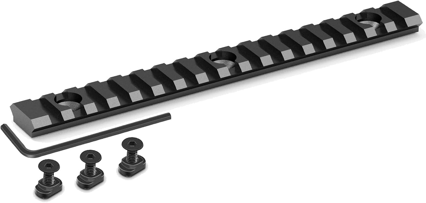 Skiennix Aluminum Picatinny Rail Accessories - Sturdy 7/10/14 Inch Mlok Guide Rail with T-Nuts & Screws