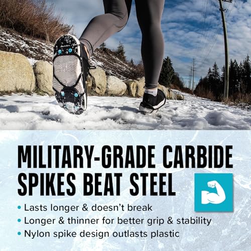 Everyday G3 Ice Cleats - Large/Extra Large Traction Spikes for Shoes & Boots