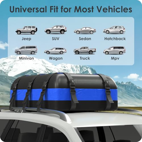 Rooftop Cargo Carrier Bag - 20 Cubic Feet Waterproof Storage