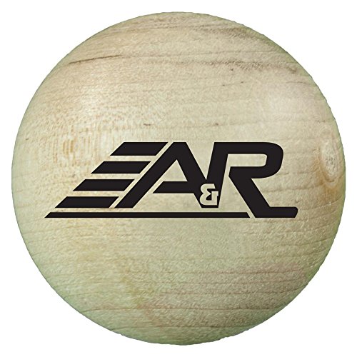 Wooden Stick Handling Ball - 2 Inch Diameter for Off-Ice Training