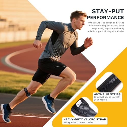 Adjustable Patellar Tendon Support Strap - M/L for Knee Pain Relief