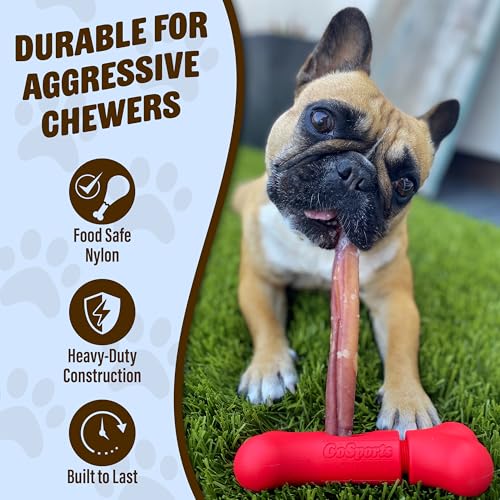 Chew Champ Dog Bully Stick Holder for Small Dogs Under 30 lbs - 6 Inch