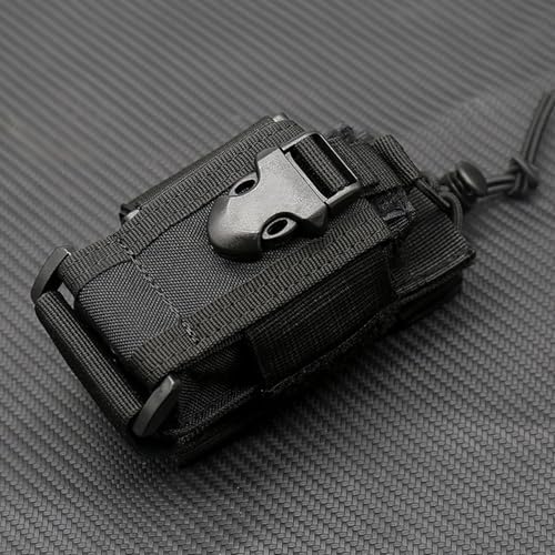 Tactical Molle Radio Holster Pouch - Durable Nylon for Walkie Talkies