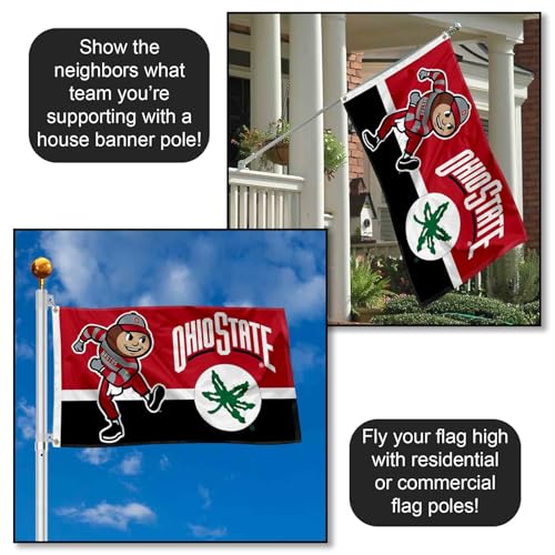 Ohio State Buckeyes 3x5 College Banner Flag - Officially Licensed Sports Decor