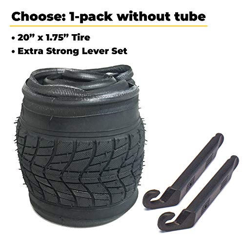 Eastern Bikes 20 Inch Bike Tire with Tube for Kids & BMX - Includes Tools