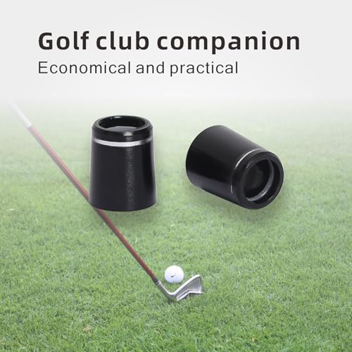 Black Golf Club Ferrules - 12 Pcs for 0.355'' Irons with Silver Ring