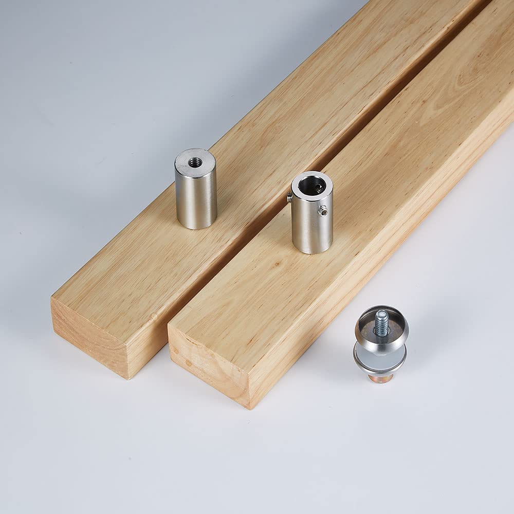 Rzeloyde Oak Wood Handle Glass Door Handle Set Customize Logo Free Long Door Handle Glass Door pulls,Front Door Handle,Closet Handle,Wood Handle (Length 16inches*Width 2inches, Wood Handle)…