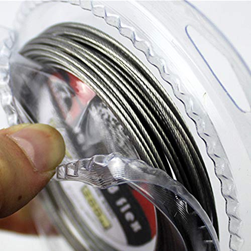 32.8ft Stainless Steel Leader Wire - 5 lbs Nylon Coated