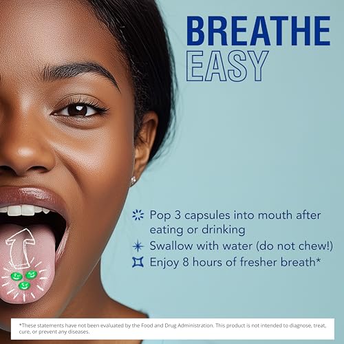 Breath Freshening Capsules with Parsley and Mint Oil - 50 Count, 1 Pack