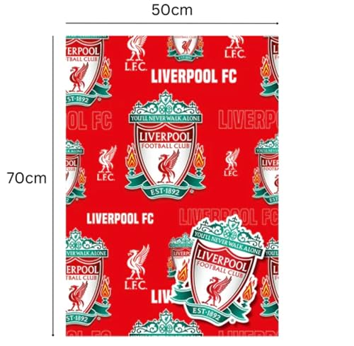 Liverpool FC Wrapping Paper Pack - 2 Sheets & 2 Tags