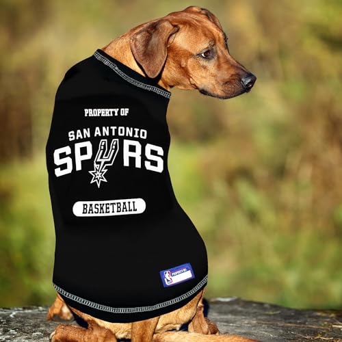 NBA Dog T-Shirt - San Antonio Spurs - Small Pet Apparel