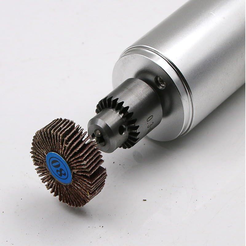 20 Pcs Dremel Flap Wheel Sandpaper - 80 Grit, 1/8" Shank for Drill, Grinder, Rotary Tool