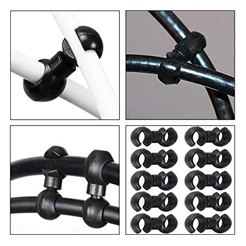 10 Pcs Bike Cable S-Hook Clips - Rotatable Bicycle Brake & Shift Cable Organizer