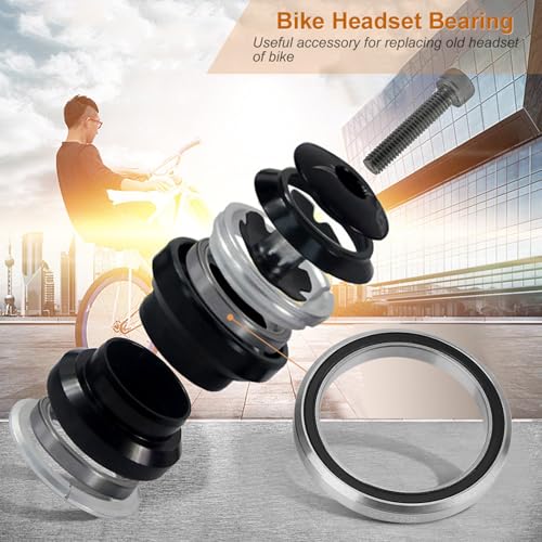 Bicycle Headset Bearing - Steel Sealed Repair Part for Mountain & Road Bikes