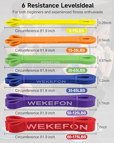 Resistance Bands Set - Pull Up Assist Bands, Orange - Stretch Mobility Band for Strength Training