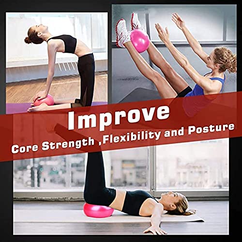 Mini Pilates Exercise Ball - 6 Inch Stability Ball for Home Training