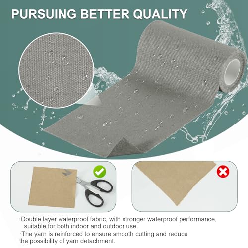Waterproof Self-Adhesive Repair Tape, 4x63 in Dark Gray