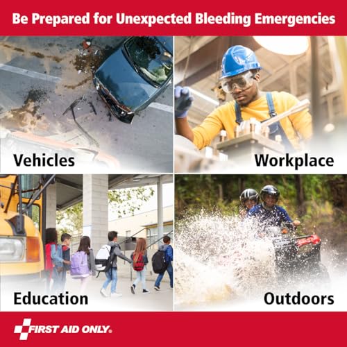 Bleeding Control Kit with Tourniquet - 10 Piece Emergency Set