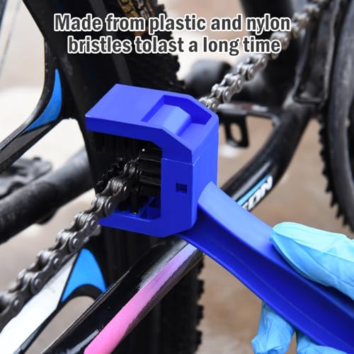 Bicycle & Motorcycle Chain Cleaning Brush Set - 2 Pcs