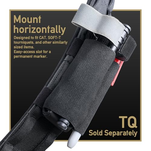 Black LIVANS Tourniquet Holder TQ Sleeve Elastic Duty Belt Accessory