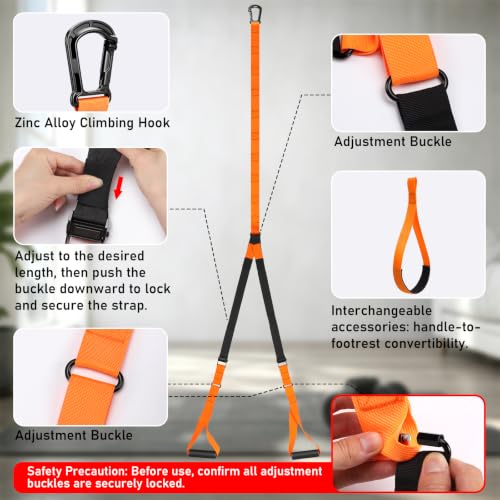 Full-Body Suspension Training Kit with Adjustable Straps & Door Anchor