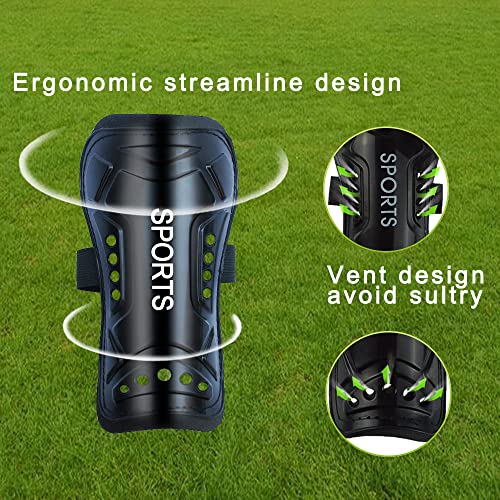 Soccer Shin Guards with Socks - Black, 1 Pair, S (3'3"-3'11")