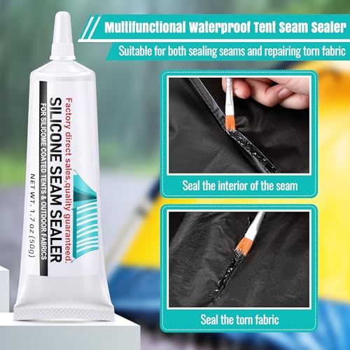 Waterproof Tent Seam Sealer - Fast Dry, Clear, 100ml