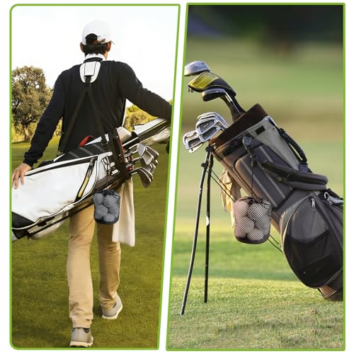 Golf Ball Storage Bag - 6 Pack Mesh Drawstring Bags, 10x15cm